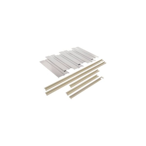 Global Equipment Additional Level For 72"W x 24"D High Capacity Rack Steel Deck - Tan 716572 - main